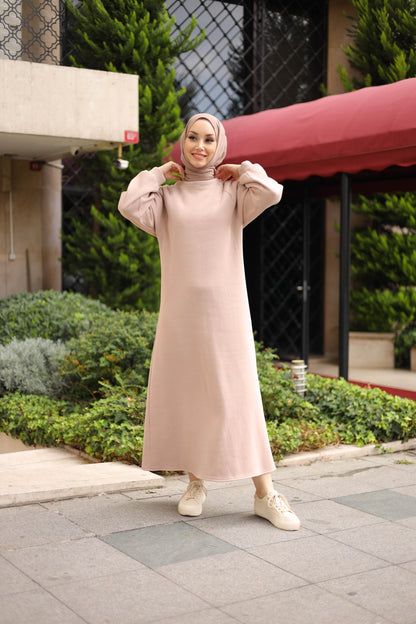 Samira Jumper Dress- Beige