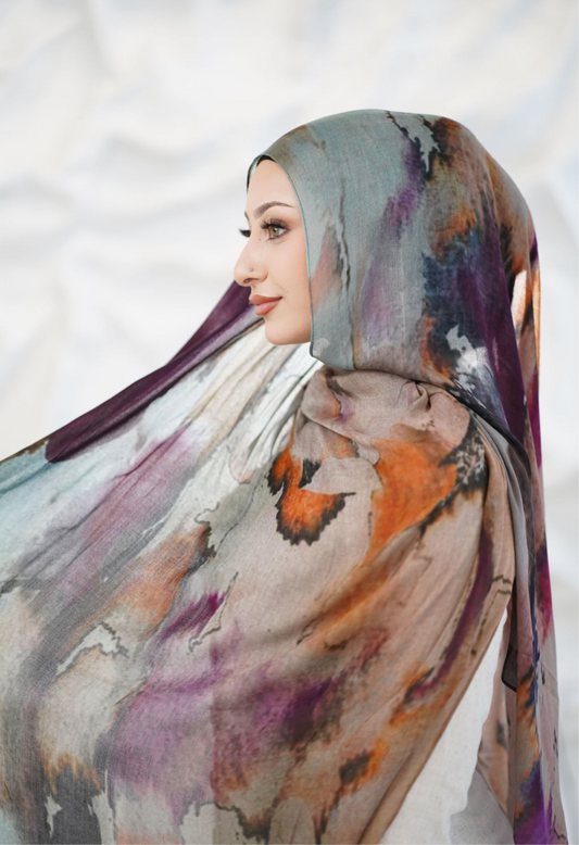 Watercolour Modal Hijab