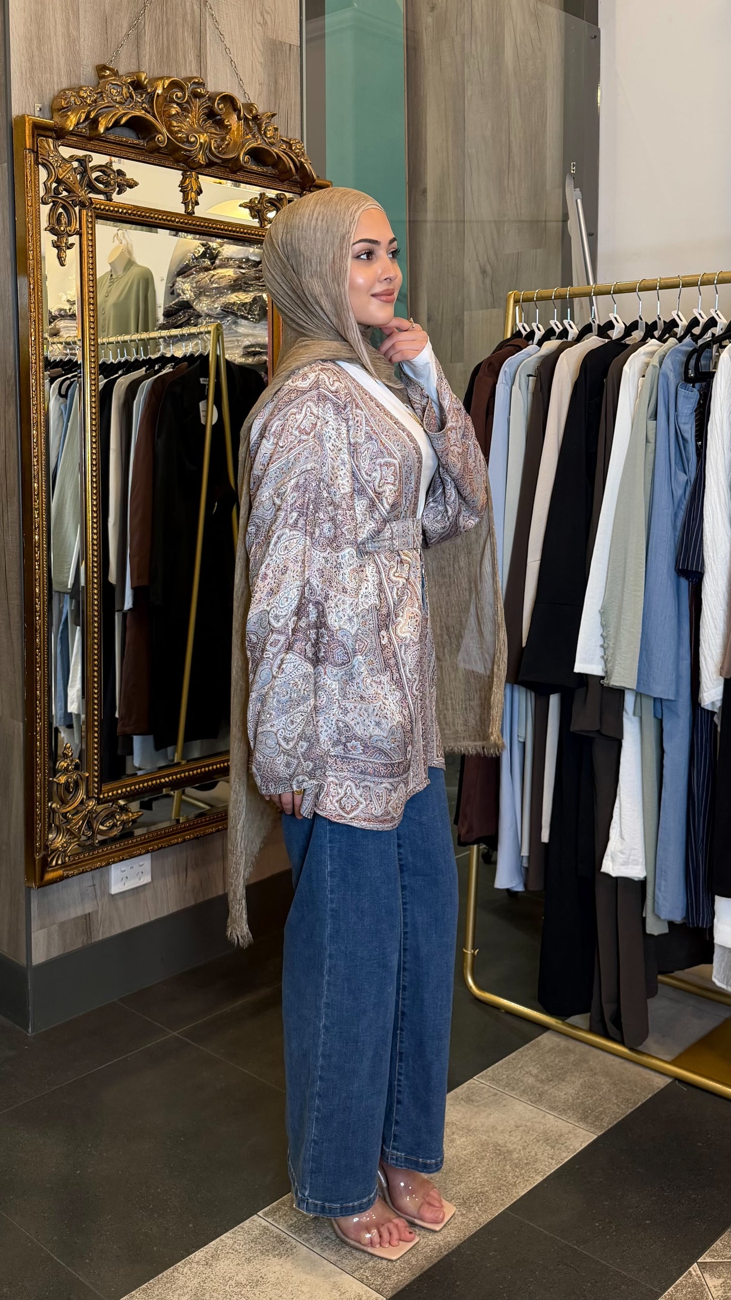 Short Pashmina Abaya