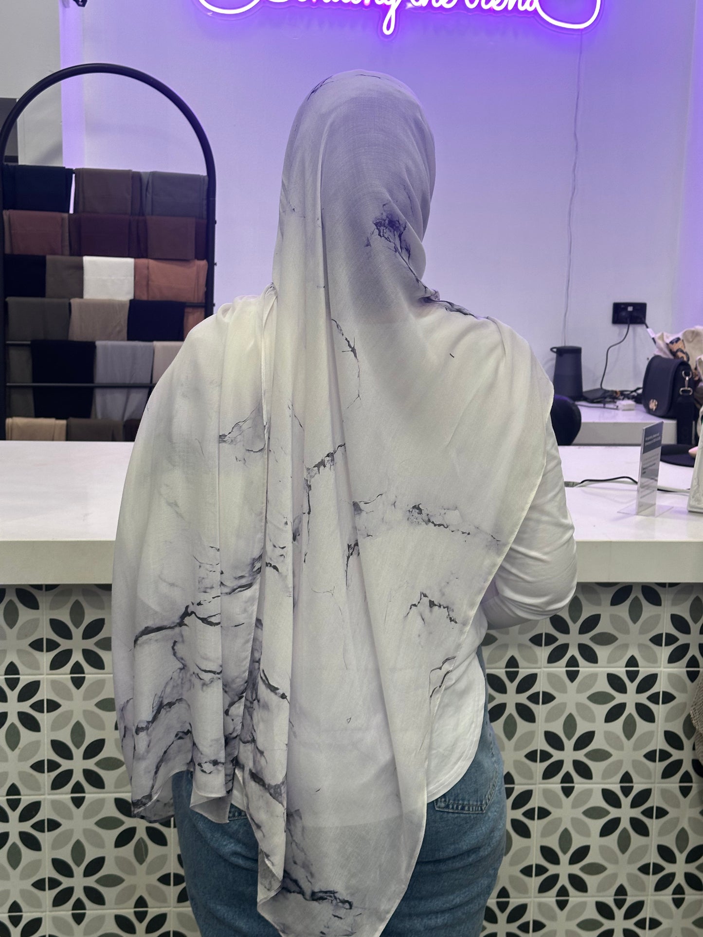 Marble Modal Hijab