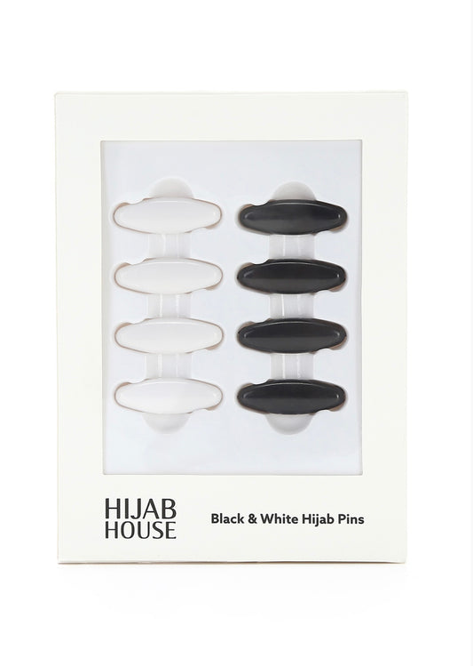 Black & White Hijab Pins
