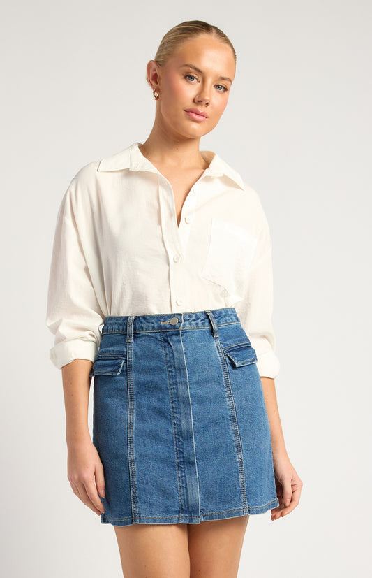 White Oversized Top