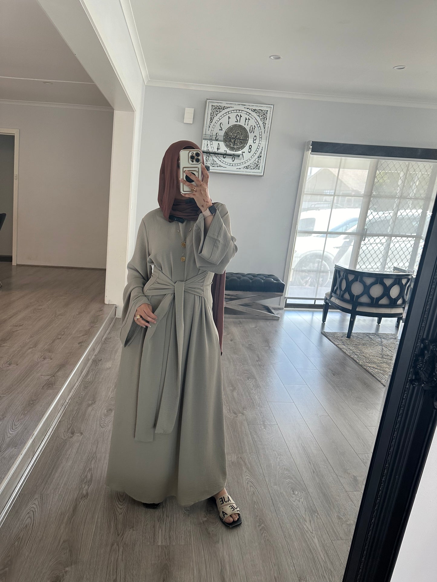 Qamar Abaya  Beige