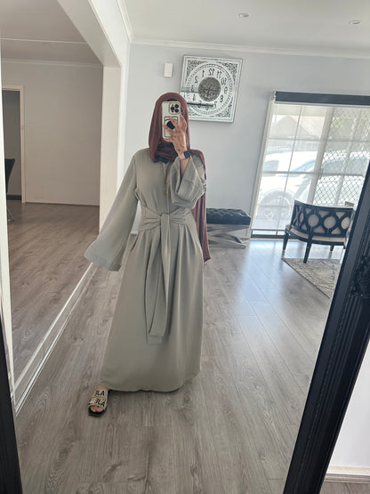 Qamar Abaya  Beige