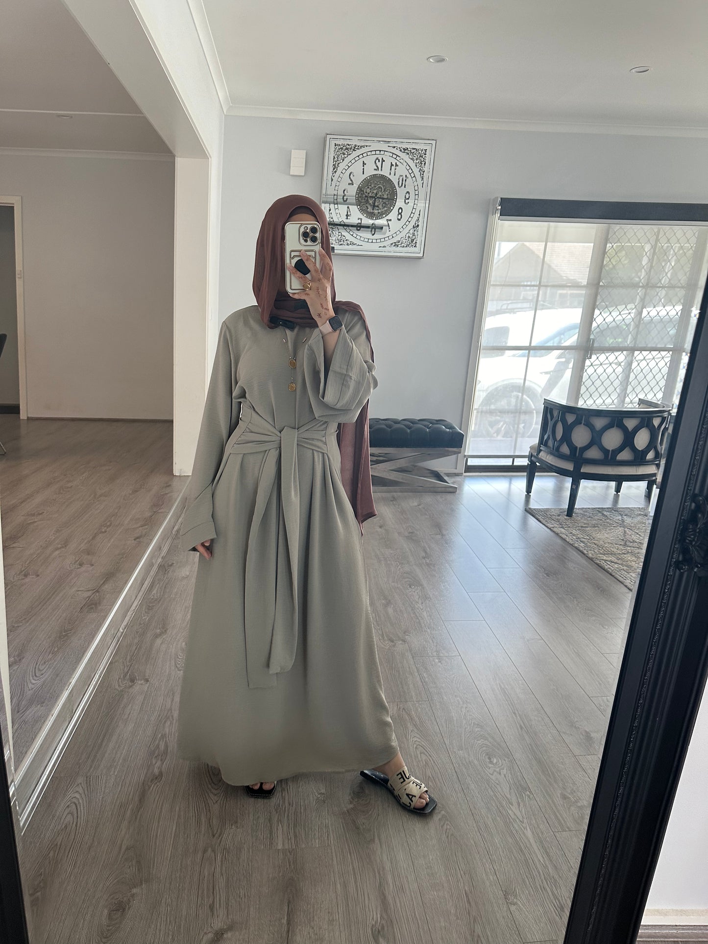 Qamar Abaya  Beige