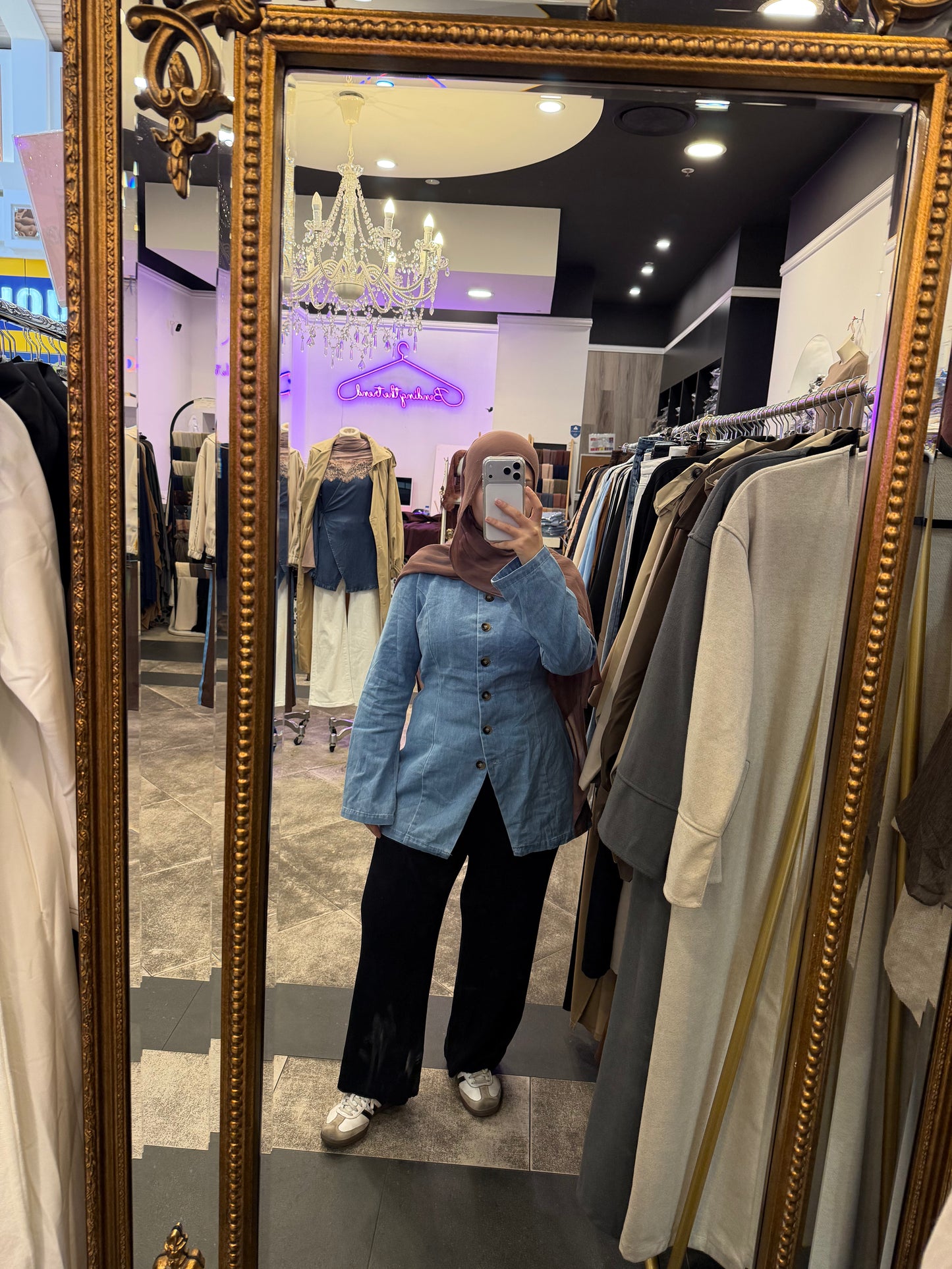 Manar Denim Top