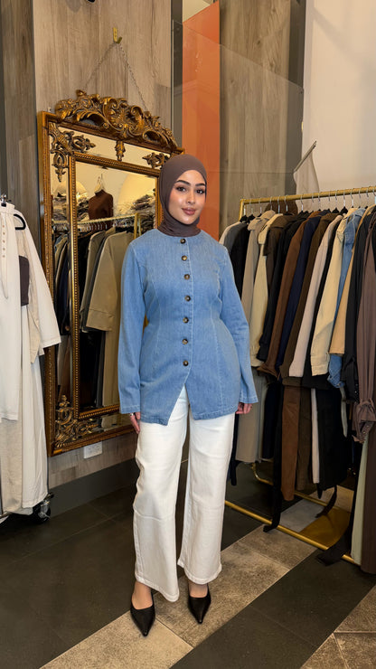 Manar Denim Top
