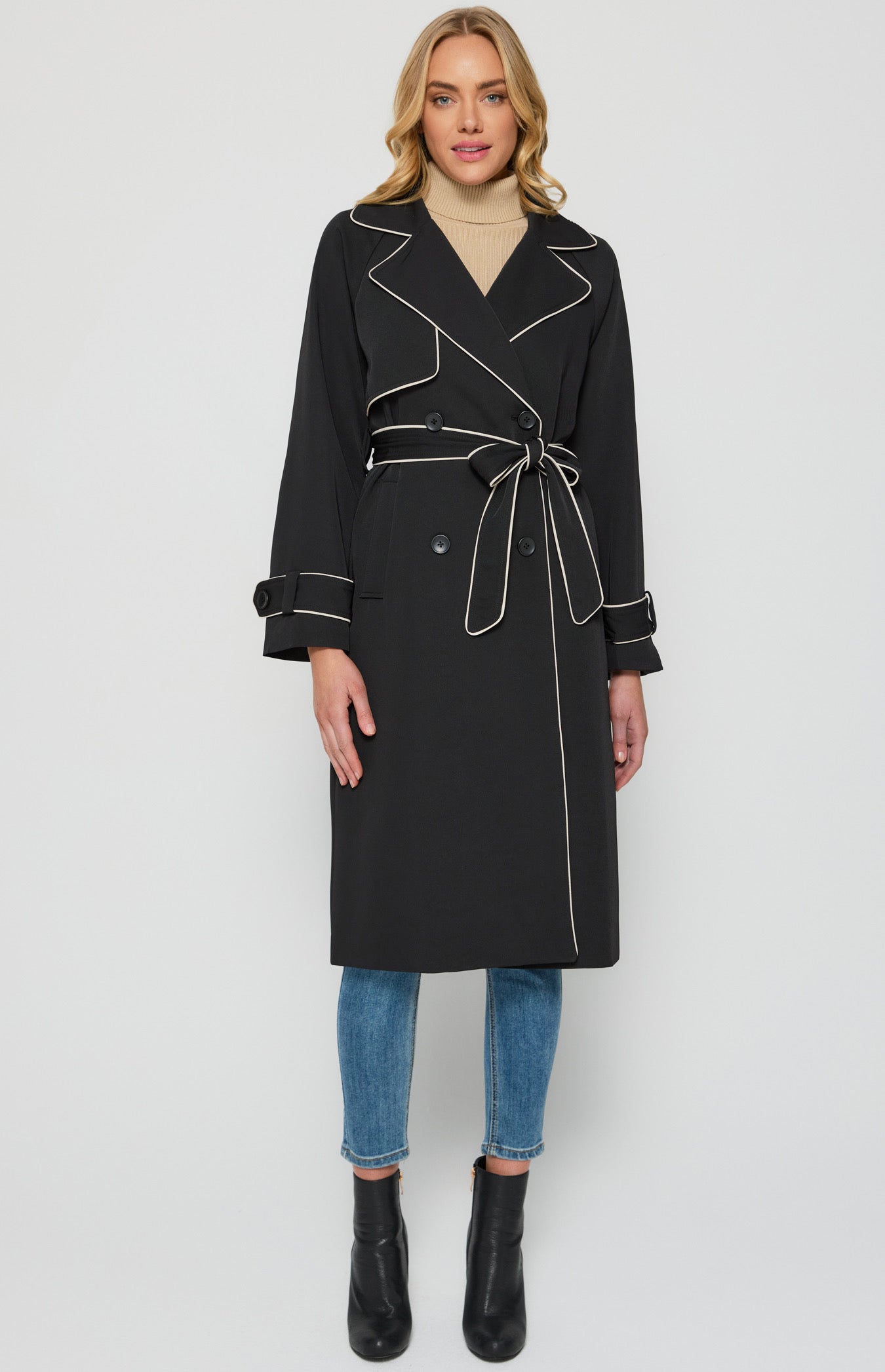 Camila Trench Coat- Black