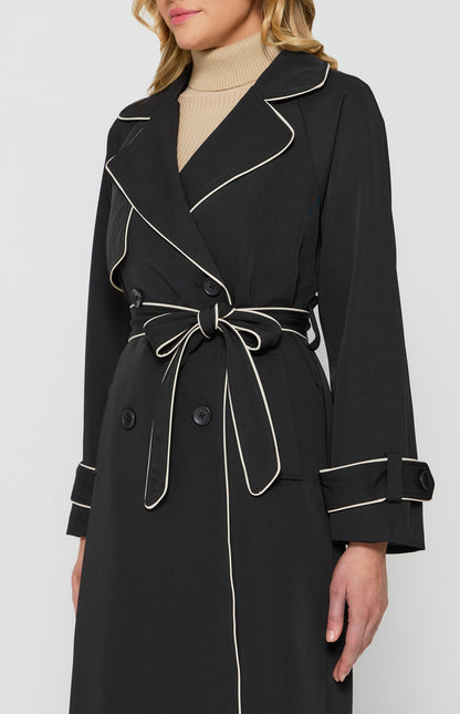 Camila Trench Coat- Black