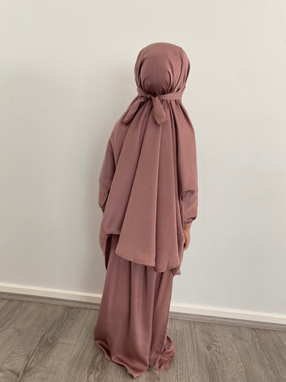 Sahar jilbab Satin Pink