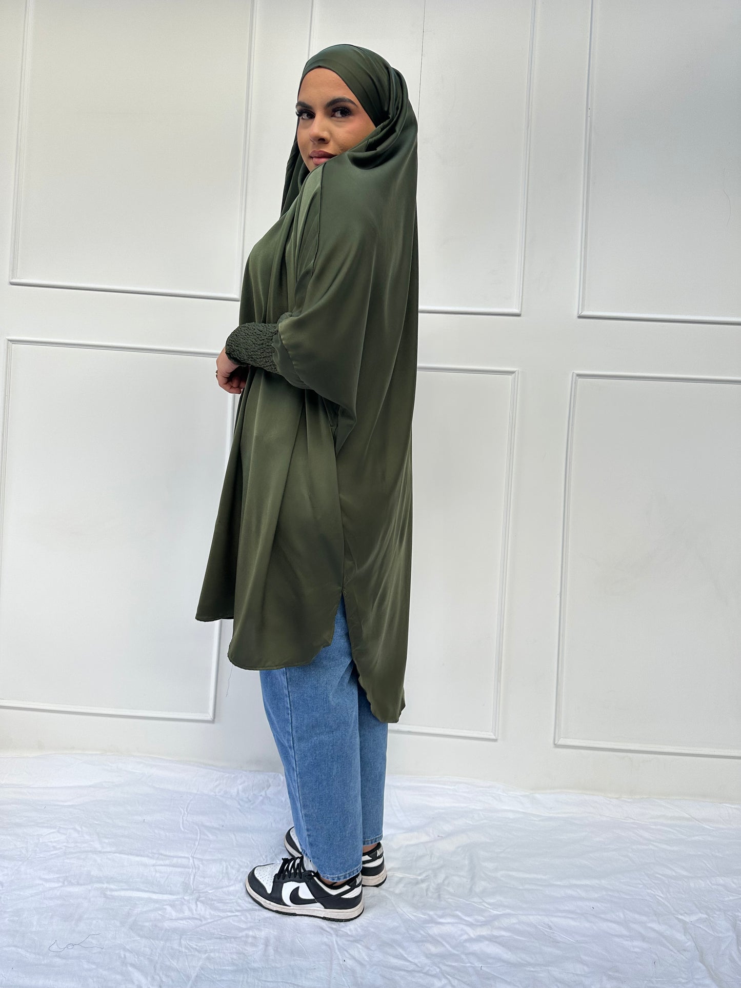 Aisha Jilbab Army Green