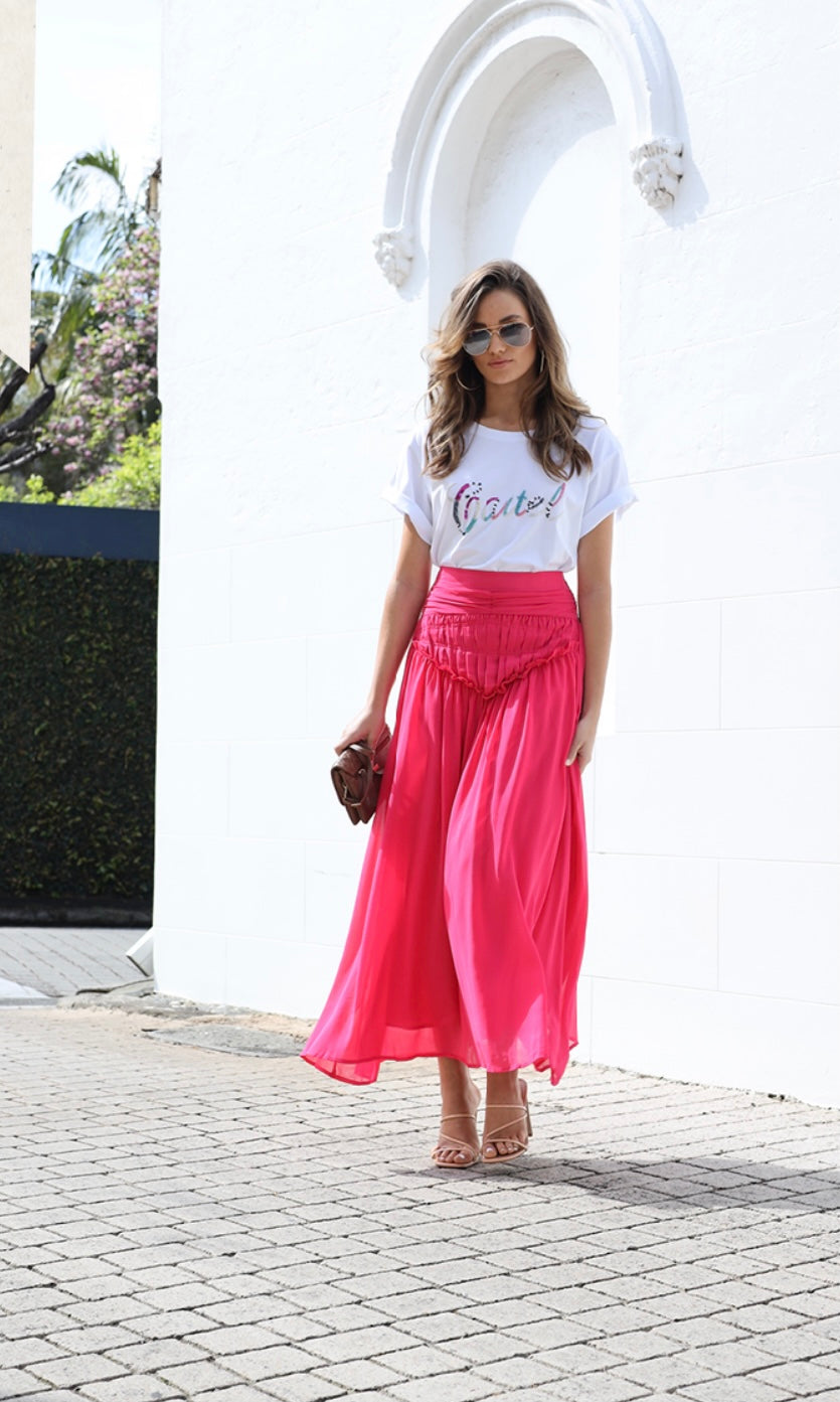 Mia Skirt Hot Pink