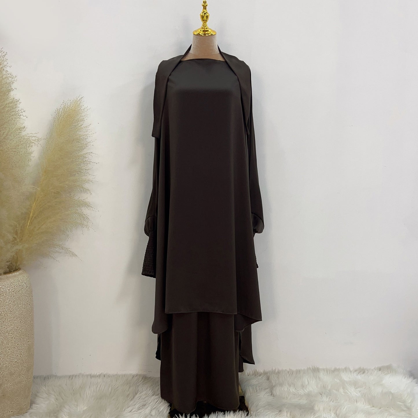 Aisha Jilbab Dark Coffee