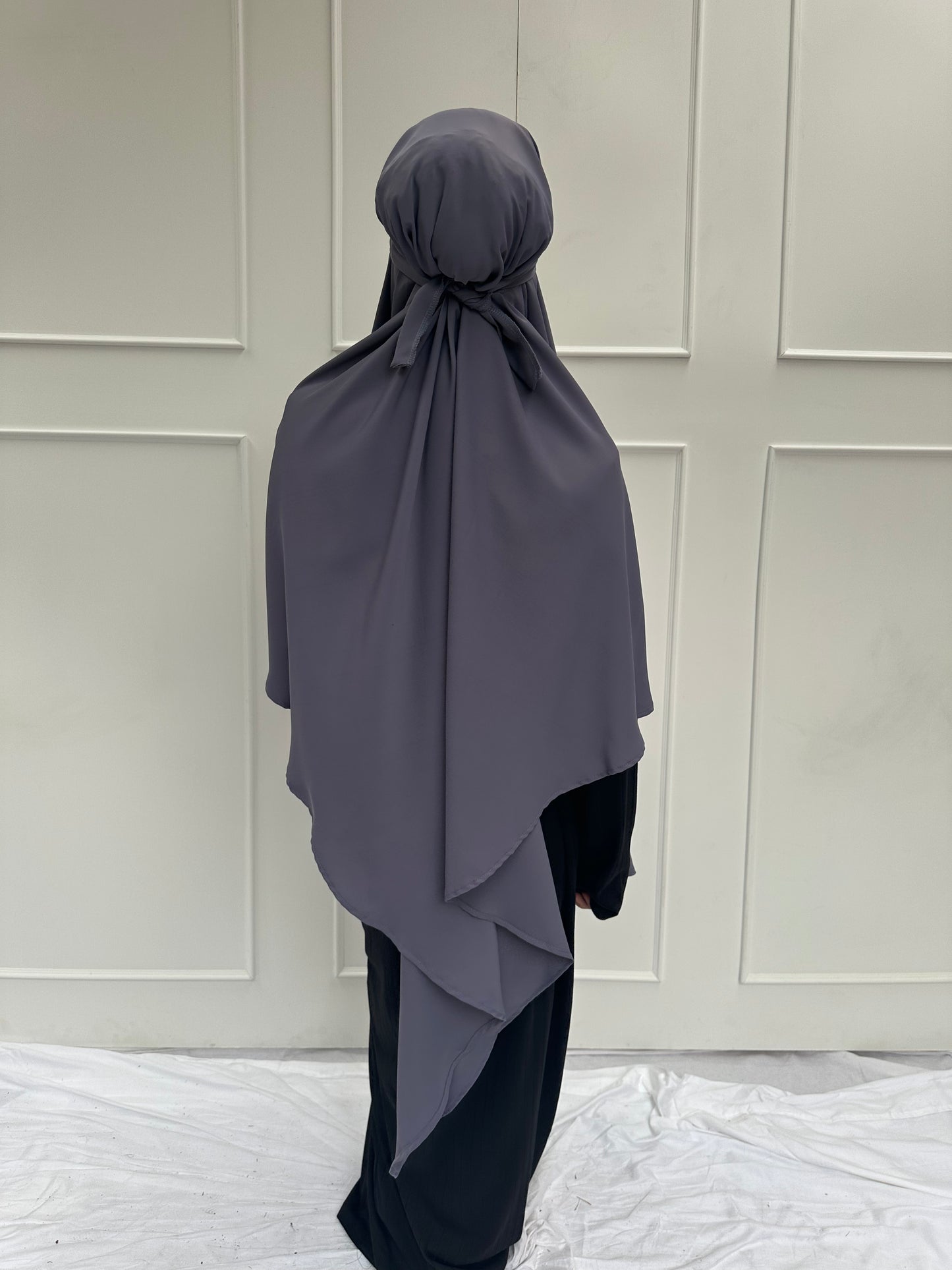 Yasmine Khimar Dark Grey