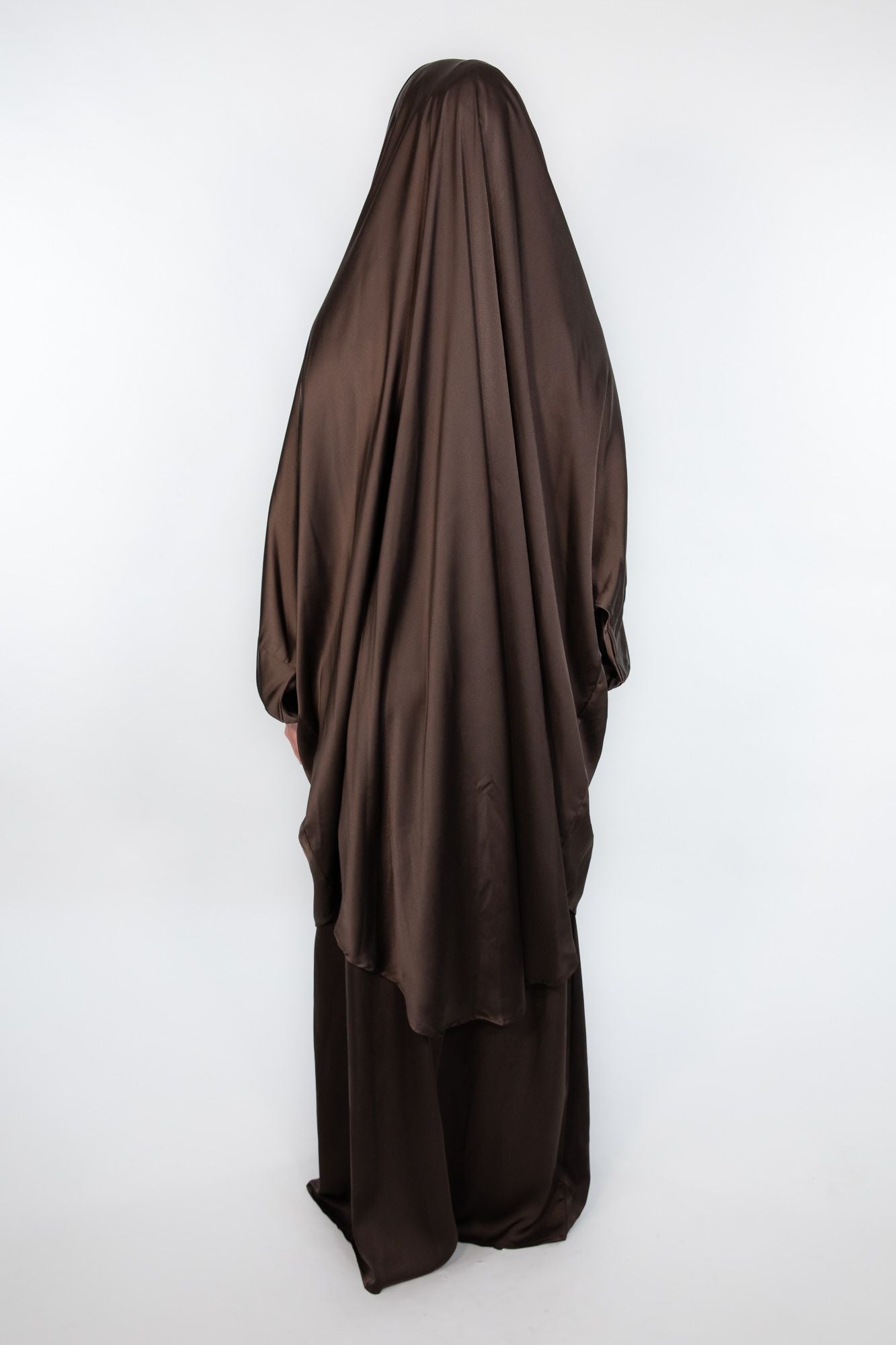 Sahar Jilbab Satin Coffee