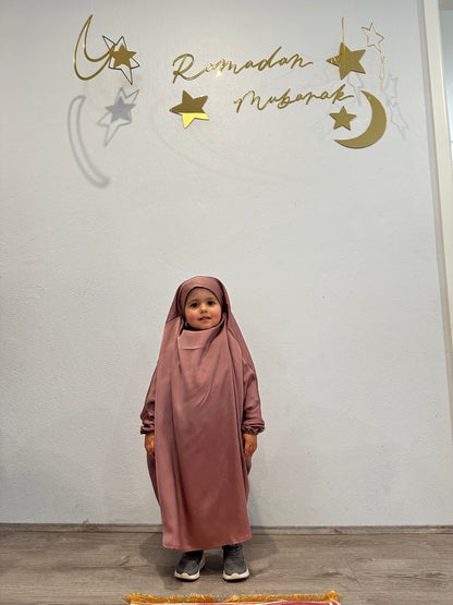 Sahar jilbab Satin Pink