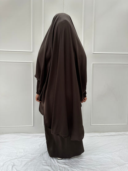 Aisha Jilbab Dark Coffee