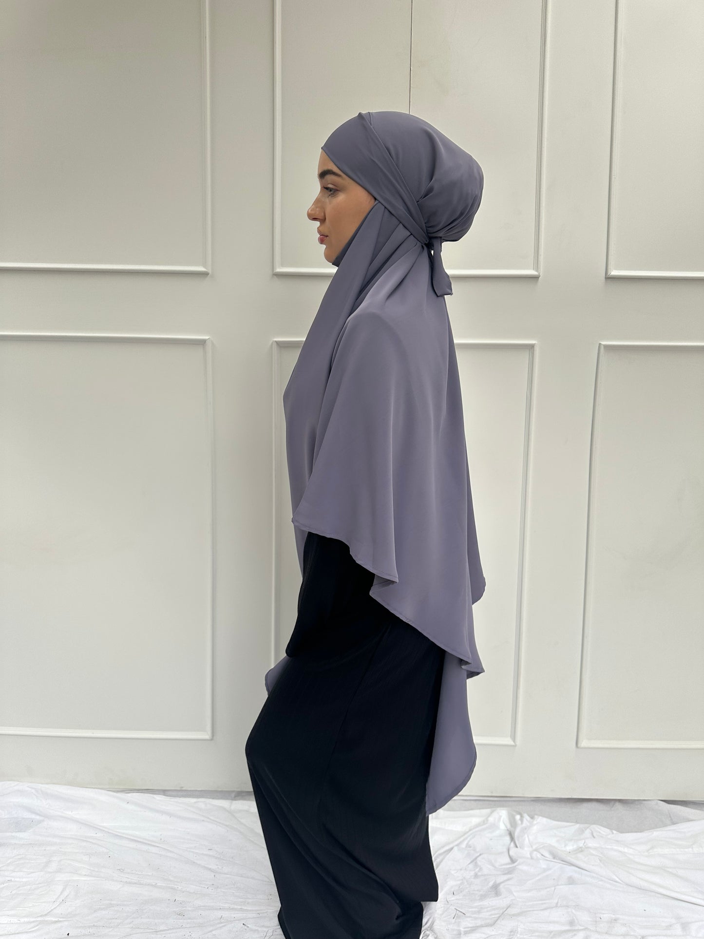 Yasmine Khimar Dark Grey