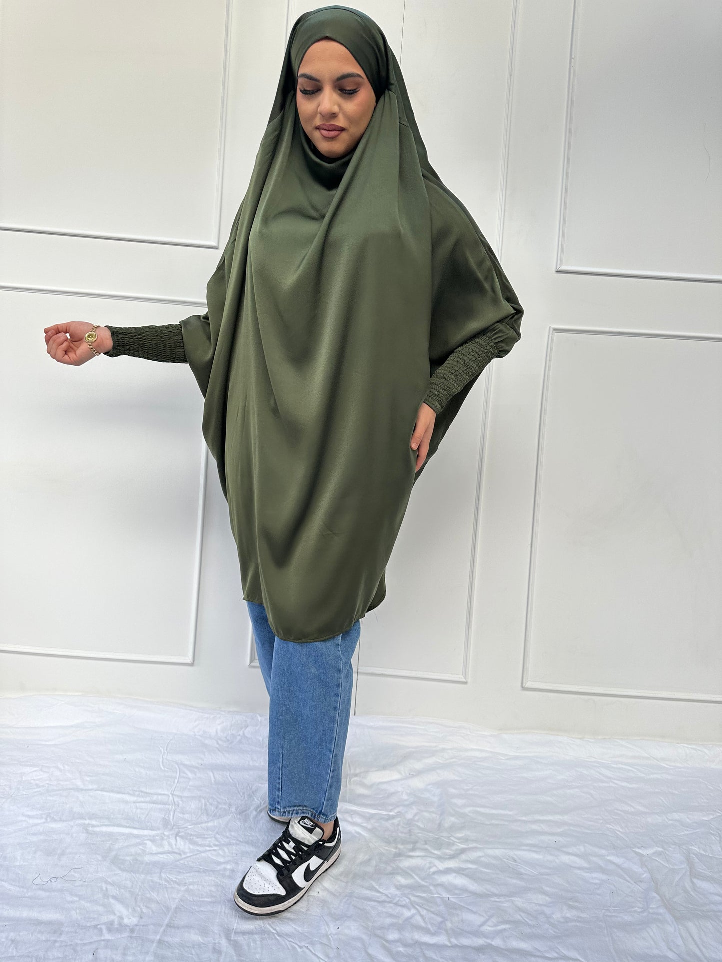 Aisha Jilbab Army Green