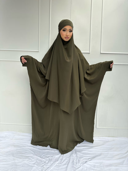 Yasmine Abaya Army Green