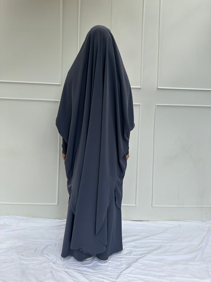 Reema Jilbab Set Grey