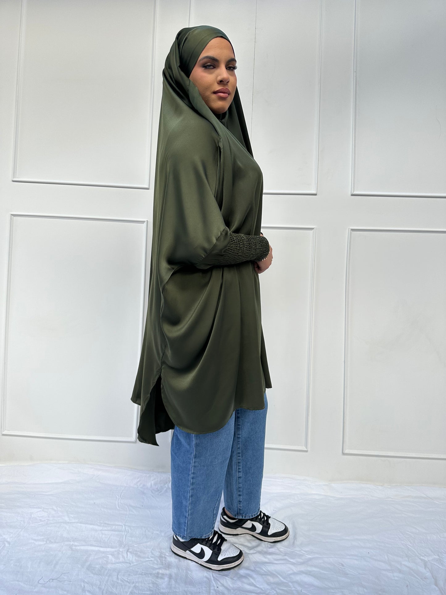 Aisha Jilbab Army Green